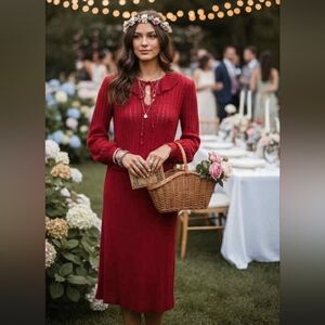 VINTAGE Leonard Sunshine knit skirt set size M